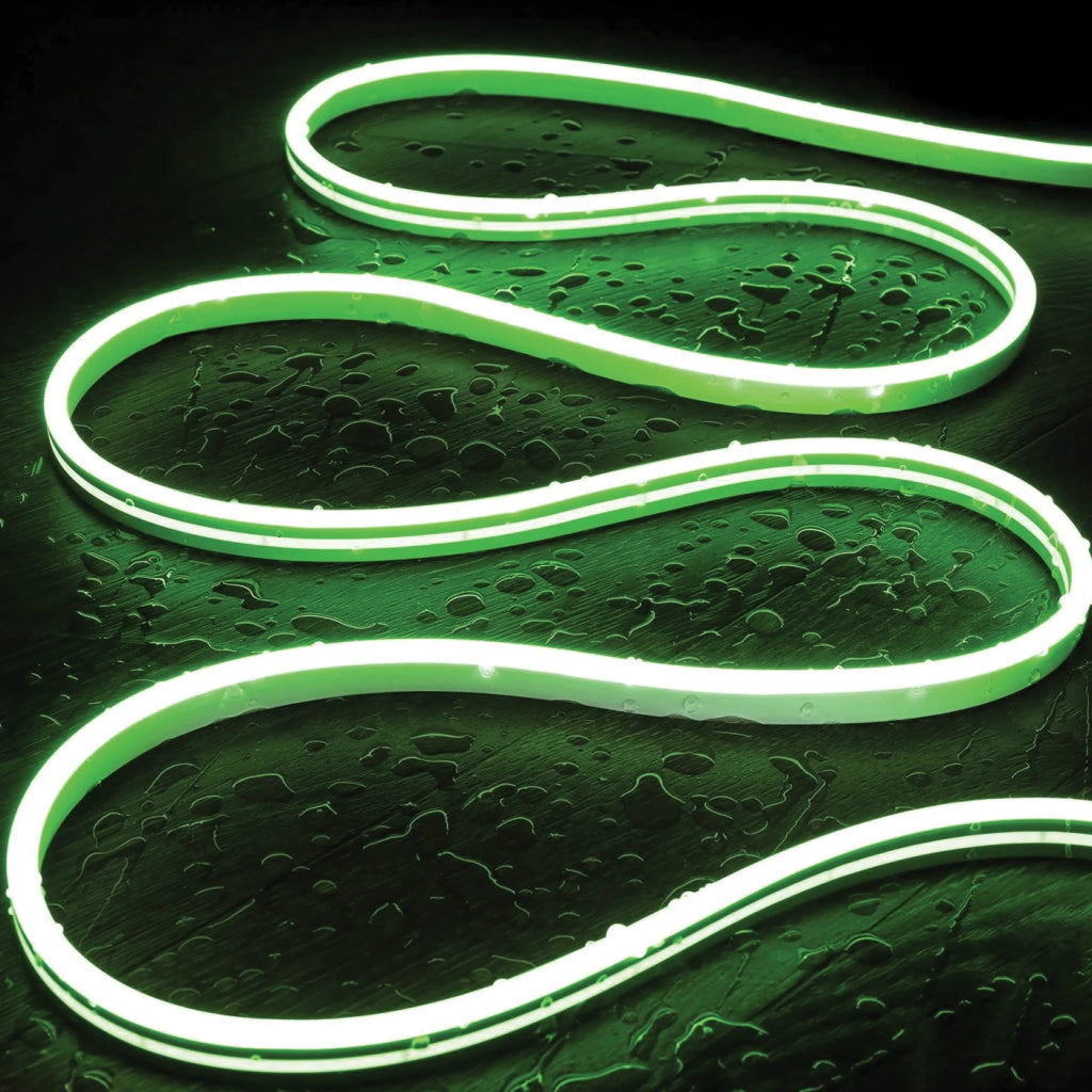 Alcapower Striscia LED Snake Flex 5m 230V 12W/m IP65 Verde - Flessibilità professionale per illuminazione decorativa d'interni ed esterni, 60W totali