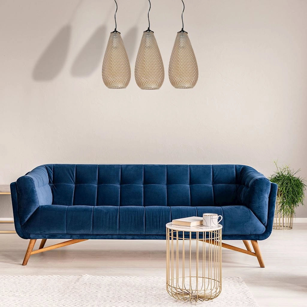 Lampadario Milagro Petra ML5483 3xE27 ambra nero vetro