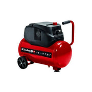 Einhell TC-AC 200-24-8 OF – Compressore d'aria 1200 W, serbatoio 24 L, 180 l-min, 8 bar, oil-less, colore Nero-Rosso