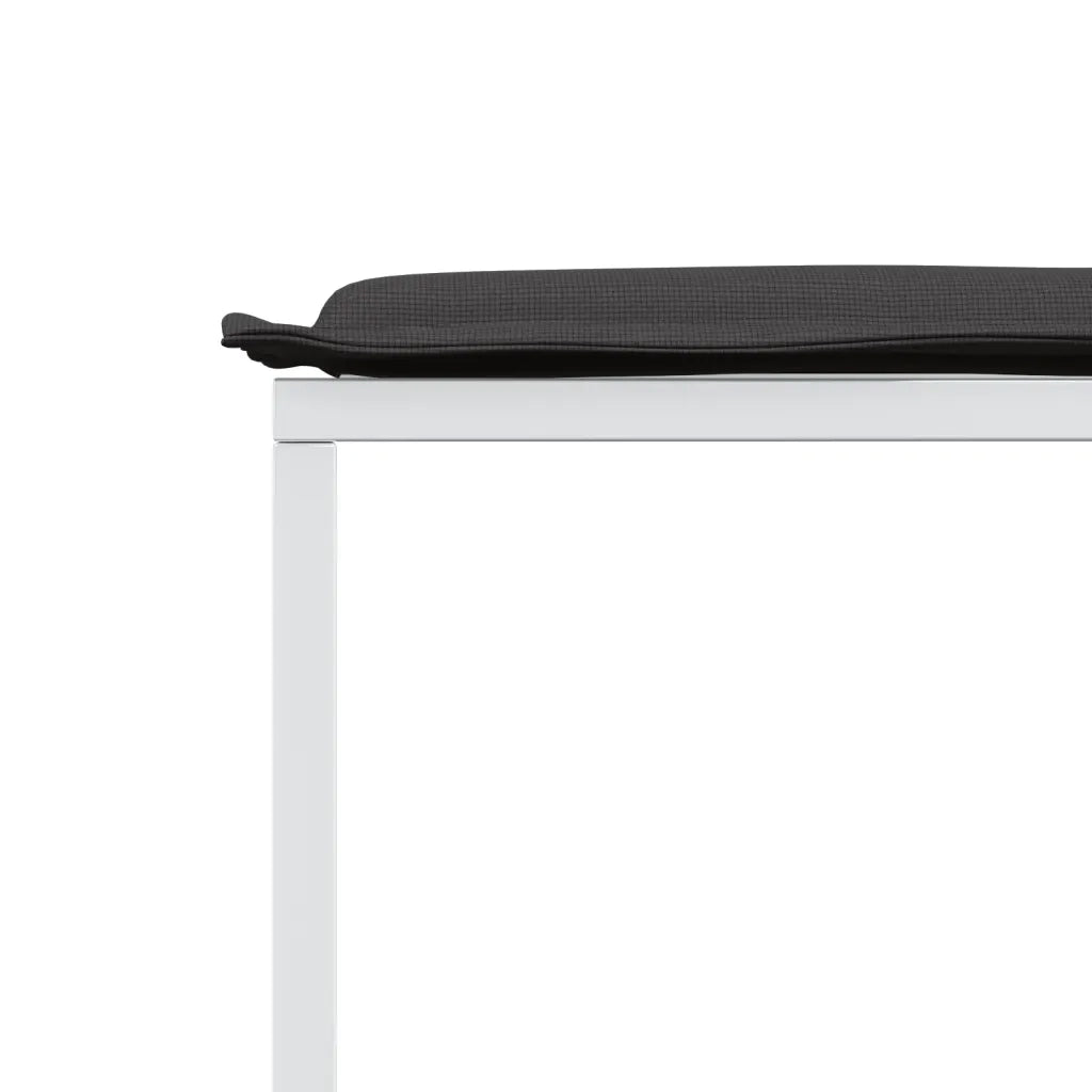 vidaXL Set da Pranzo da Giardino 15 pz con Cuscini Bianco in Textilene