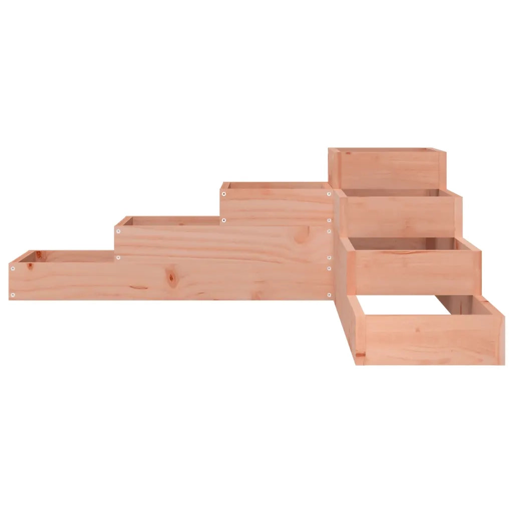 Fioriera da giardino a 4 ripiani 106x104,5x36 cm in legno massello Douglas 825329