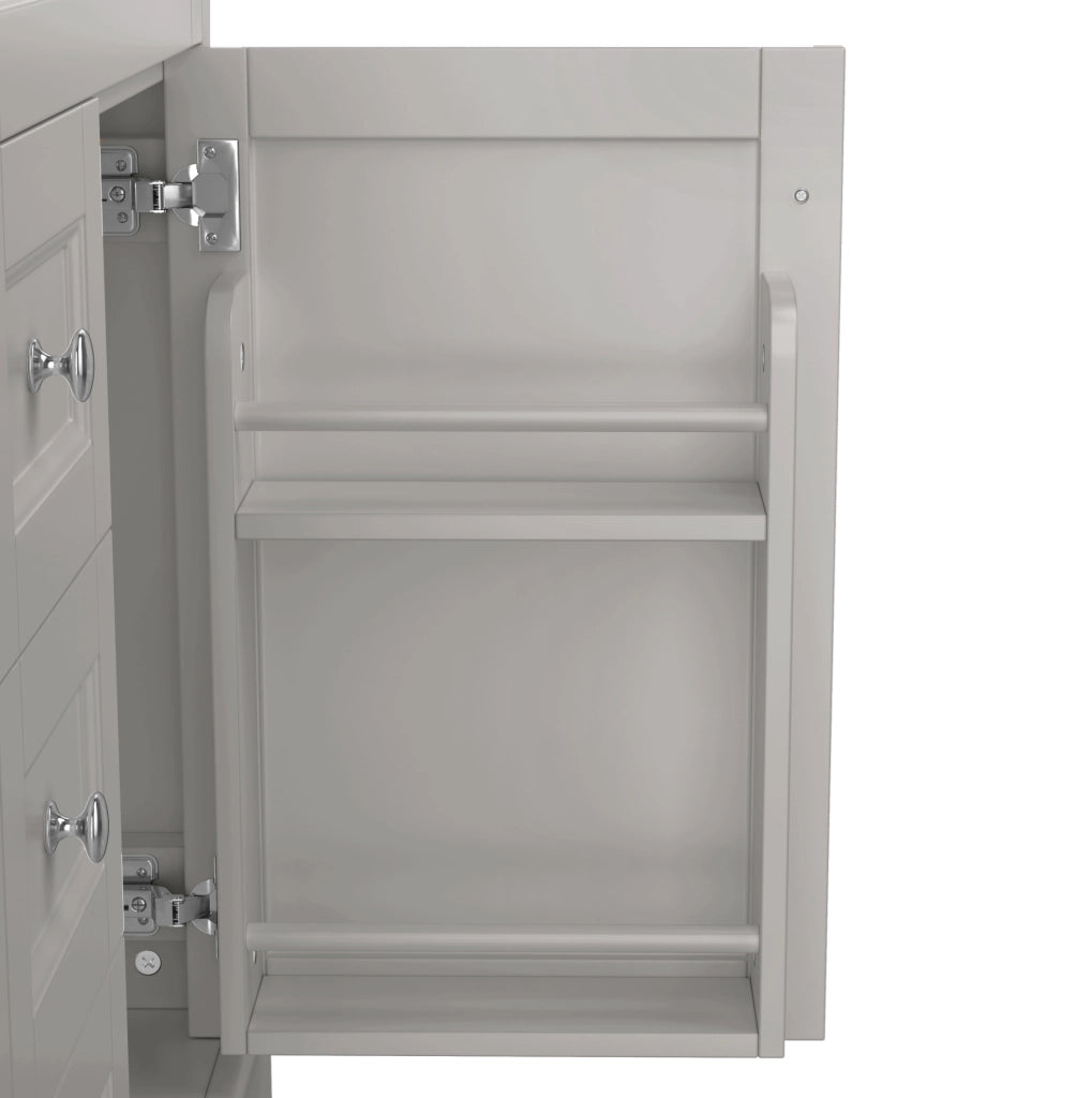 Mobile bagno con lavabo a terra, grigio, 76x46x87 cm