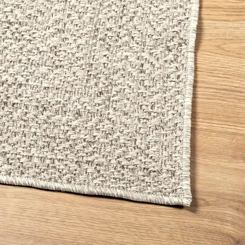 Tappeto ZIZUR Crema 240x340 cm Aspetto Iuta Interni ed Esterni 4010370
