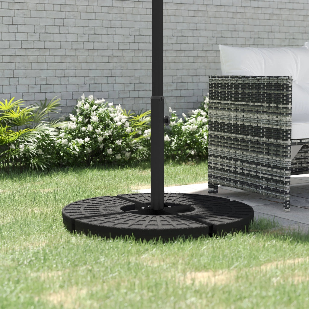 Base per Parasole in Metallo ¨C zephmum ¨C Nero 100x100x75 cm