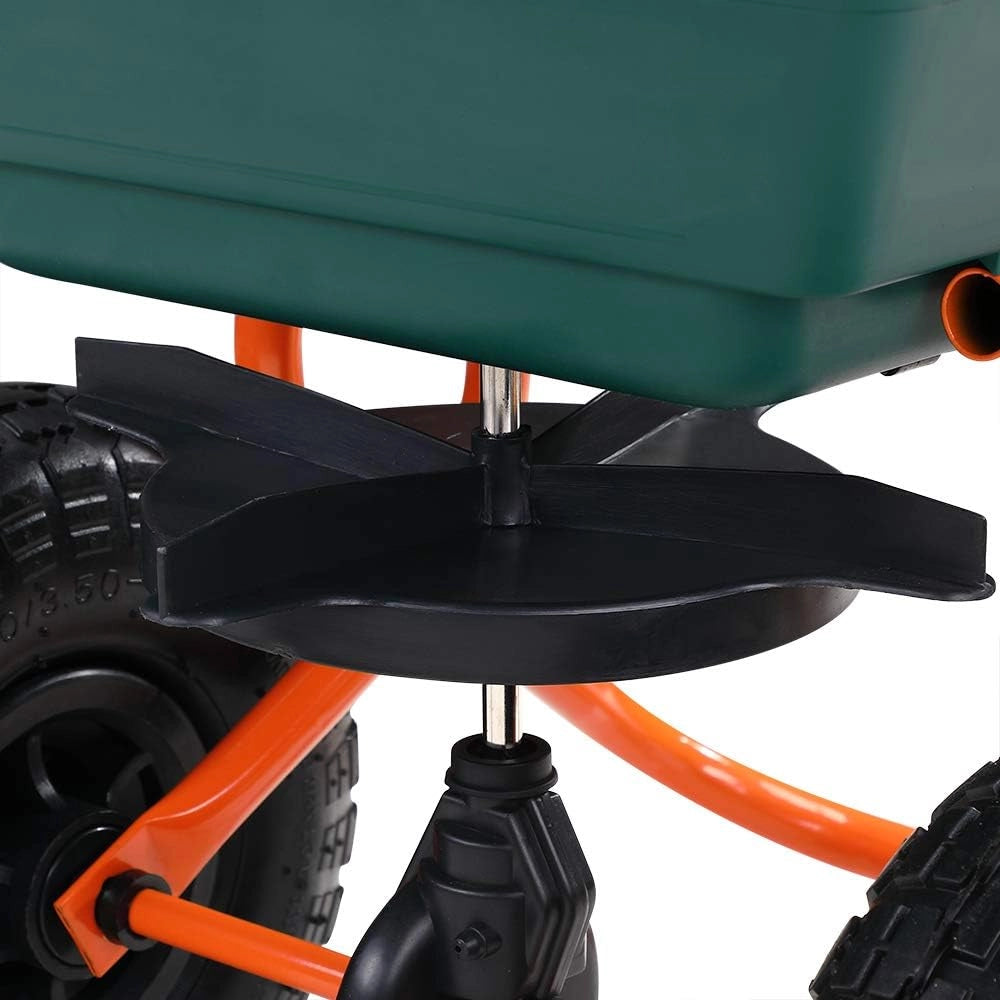Carrello Spargitore 20L Pneumatici XXL Spandisabbia Spargisale Concimatore Spargisemi
