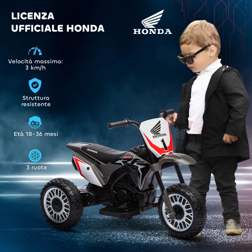 Moto Elettrica per Bambini ¨C zephmum ¨C Grigio 71x40.5x43.5 cm