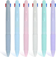 Punti stilografici 6 pezzi con diverse colori puntino 0,5 mm per scuola, studenti e ufficio