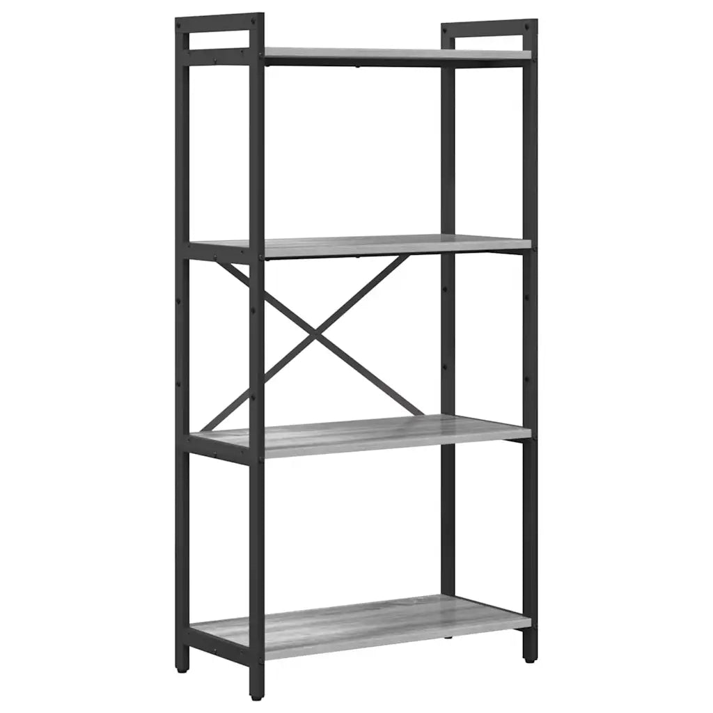 Libreria-Scaffale per Libri-Mobile di Stoccaggio Grigio sonoma 40 x 30 x 85 cm Legno multistrato 855635