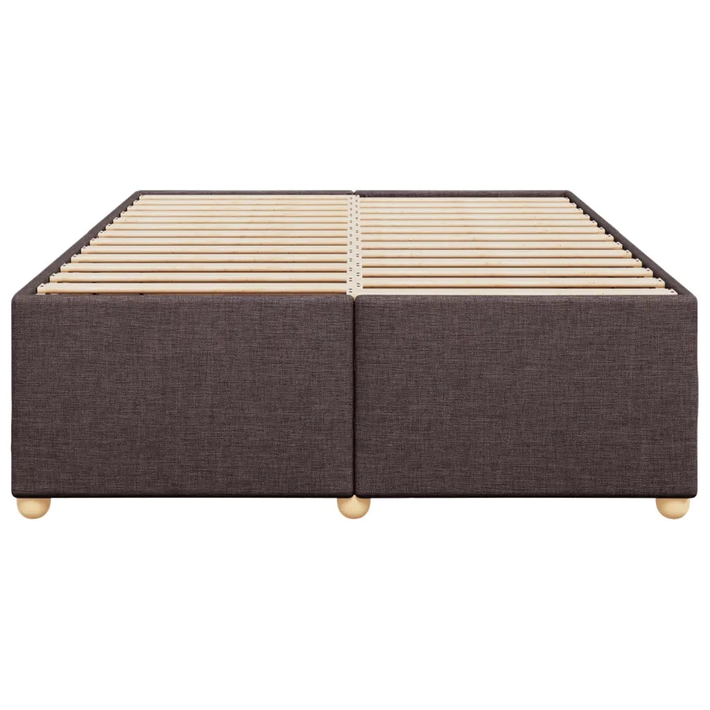 Giroletto senza Materasso Marrone Scuro 160x200 cm Tessuto 3284746