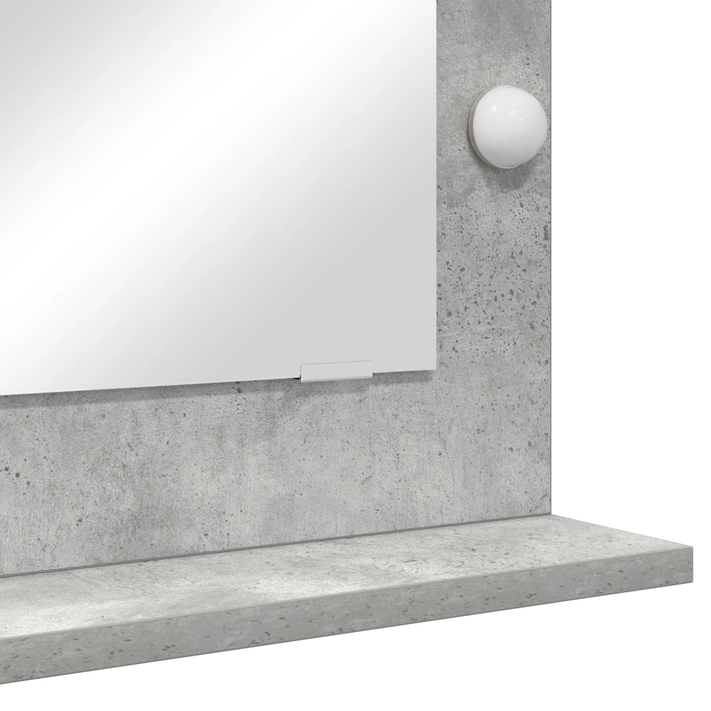 Specchio da Toeletta Grigio Cemento Cemento 70 x 50 x 18 cm