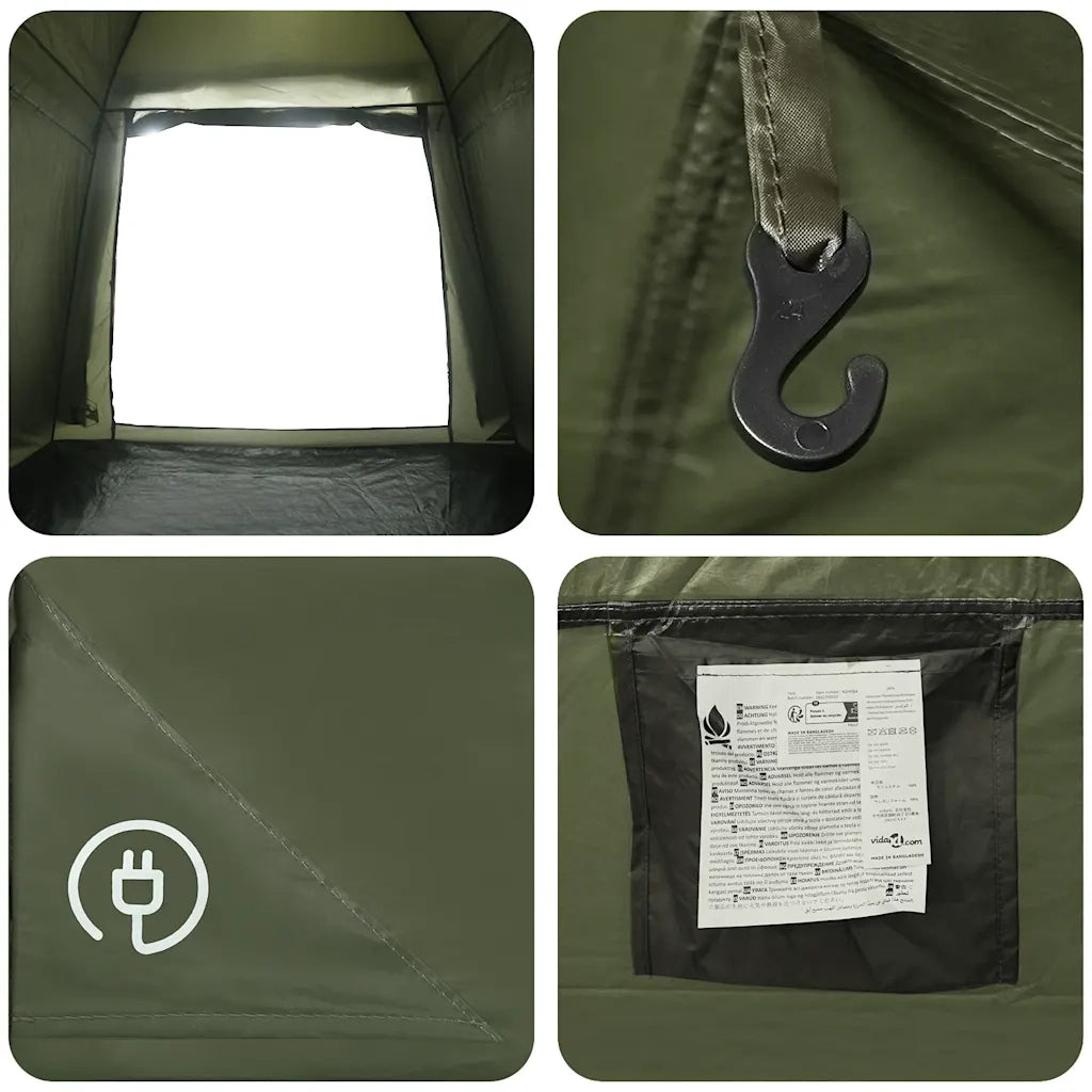 Tenda da Pesca 4 Persone Verde Oliva a Rilascio Rapido 4005329