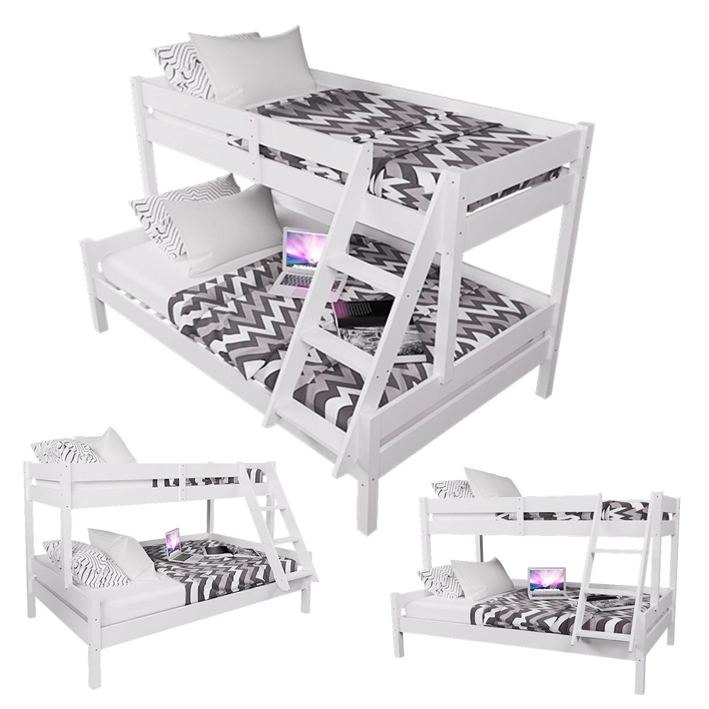 Vitalispa Letto a castello Bianco 140x200 / 90x200 cm