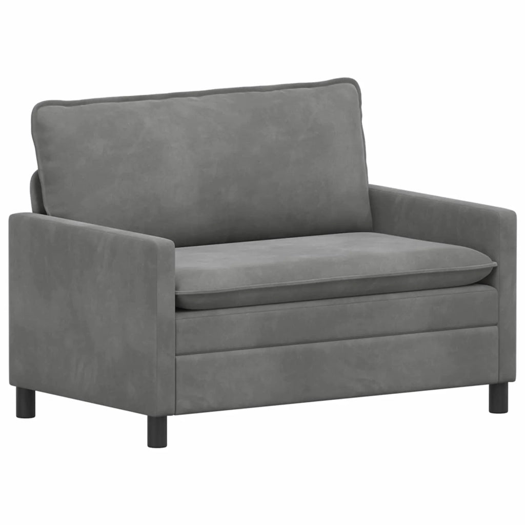 Set di divani 2 pcs Grigio Scuro Velluto