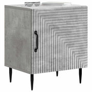 Set di 2 Comodini | Armadio da Notte | Mobiletto da notte Grigio Cemento 43 x 34,5 x 50 cm