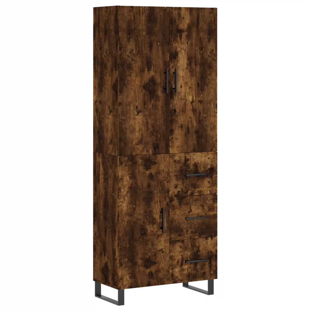 Credenza Rovere Fumo  69,5x34x180 cm in Legno Multistratocod mxl 125760