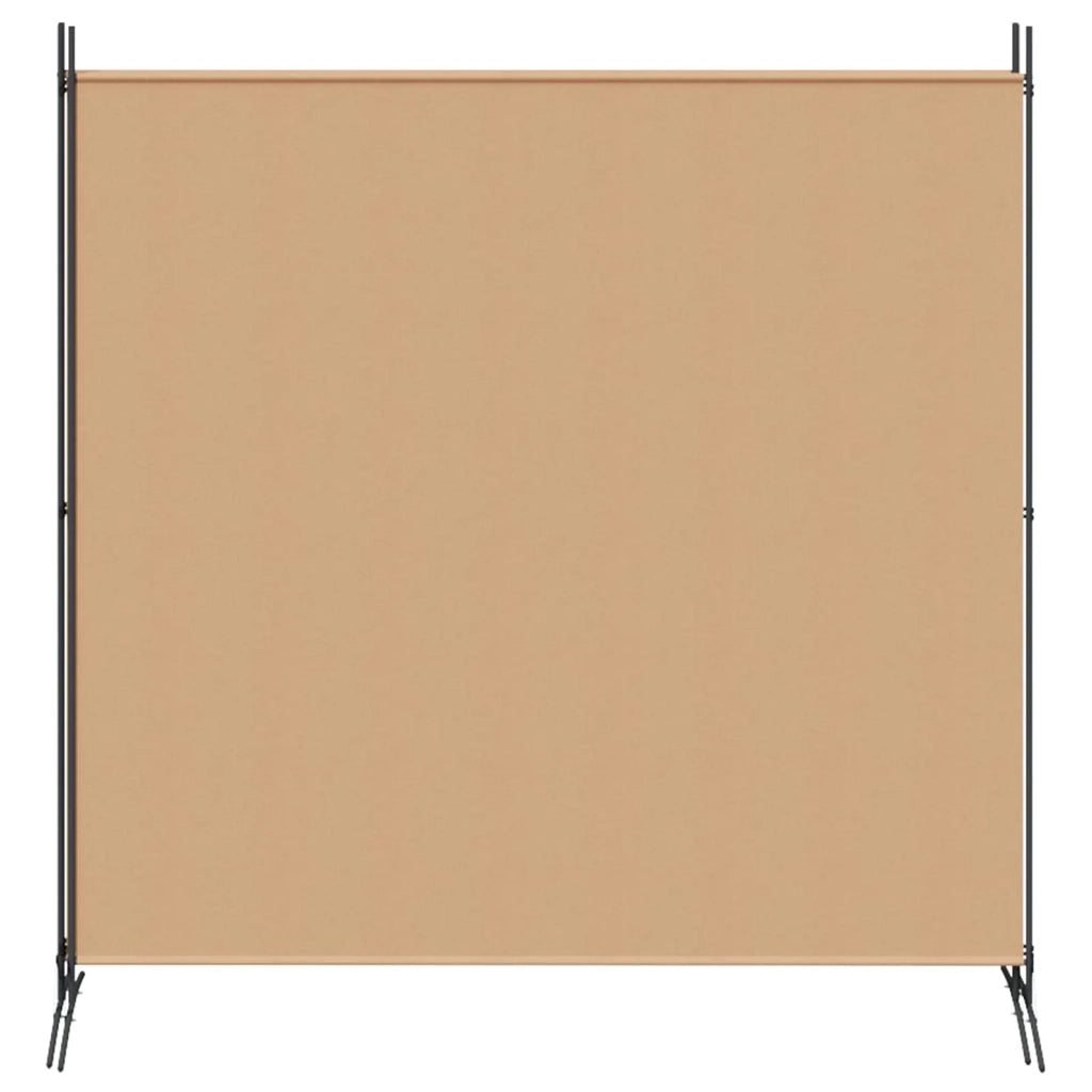 Paravento a 4 Pannelli Beige 525 x 180 cm Tessuto 42039232