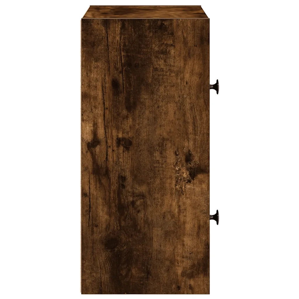 vidaXL Libreria Rovere Fumo 40x24x52 cm in Legno Multistrato
