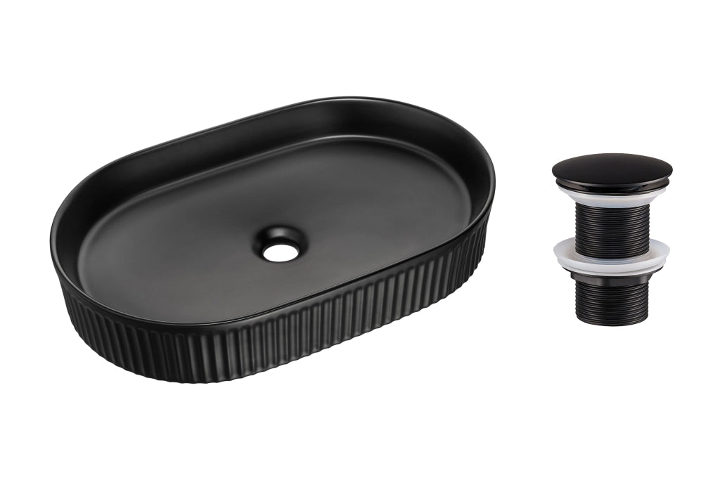Set lavabo con tappo click-clack Lavabi da appoggio 56 x 1401 x 36 cm