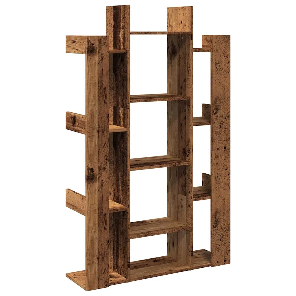 Libreria Legno Antico 86x25,5x140 cm in Legno Multistrato