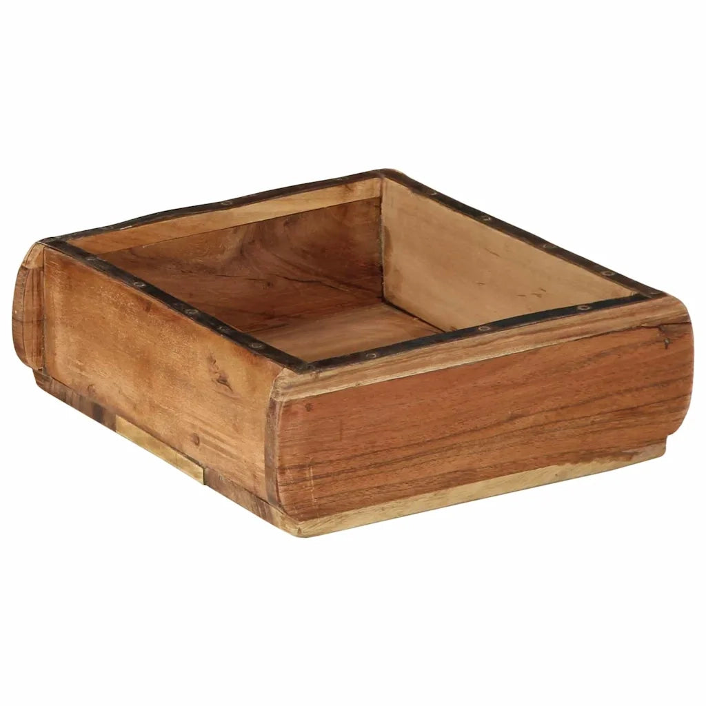 Vassoio 2 pcs Marrone 29 x 31 x 10 cm Legno Recuperato Massello 4019614