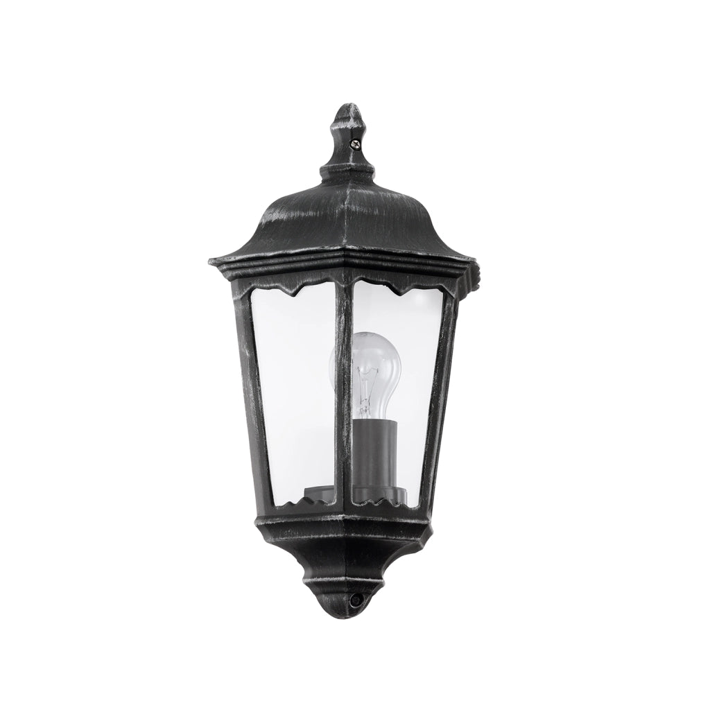 Applique Esterno Classica Navedo Alluminio Nero 1 Luce E27