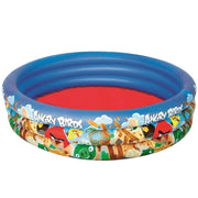 Trade Shop - Piscina 3 Anelli Angry Birds 152 X 30 Cm Mare Piscina Gonfiabile 282 Litri -