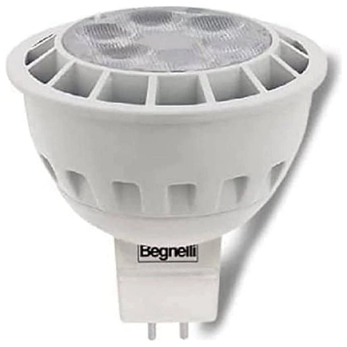 Beghelli lampadina led dicroica MR16, GU5.3, 6W, 12V, 4000K luce naturale, 480 lm, classe A+, 40000h