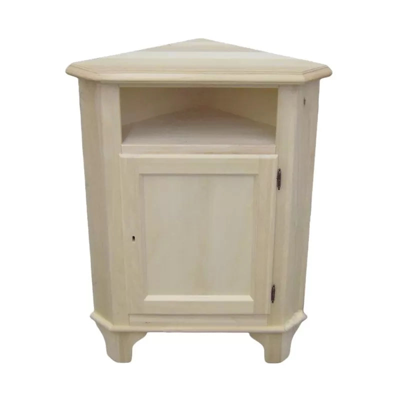 Mobile angolare 1 porta classico legno grezzo l.51 p.51 h.97 (554) - Mobili 2G