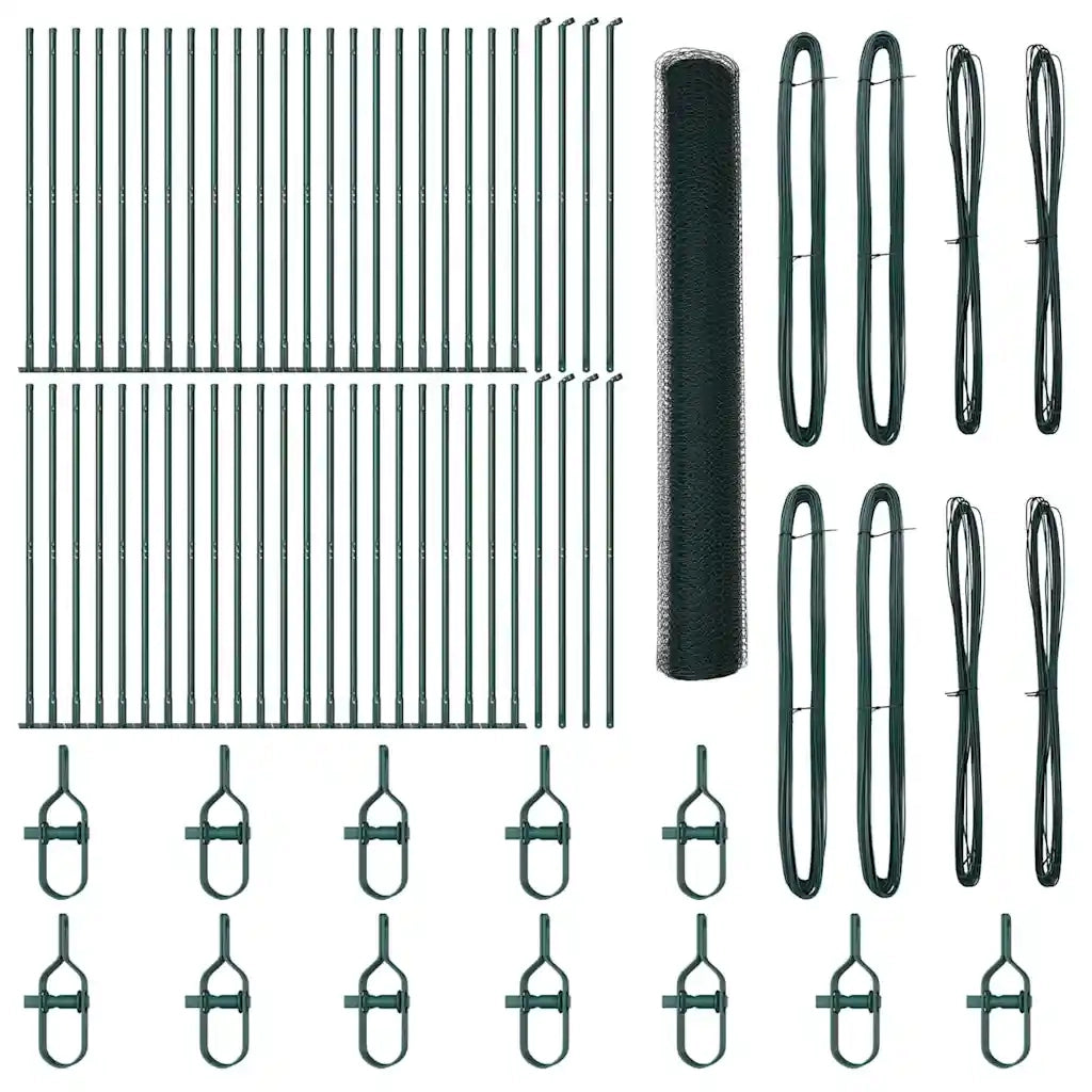 Palo della recinzione Verde 100 x 1,2 m (rete da 25 mm)