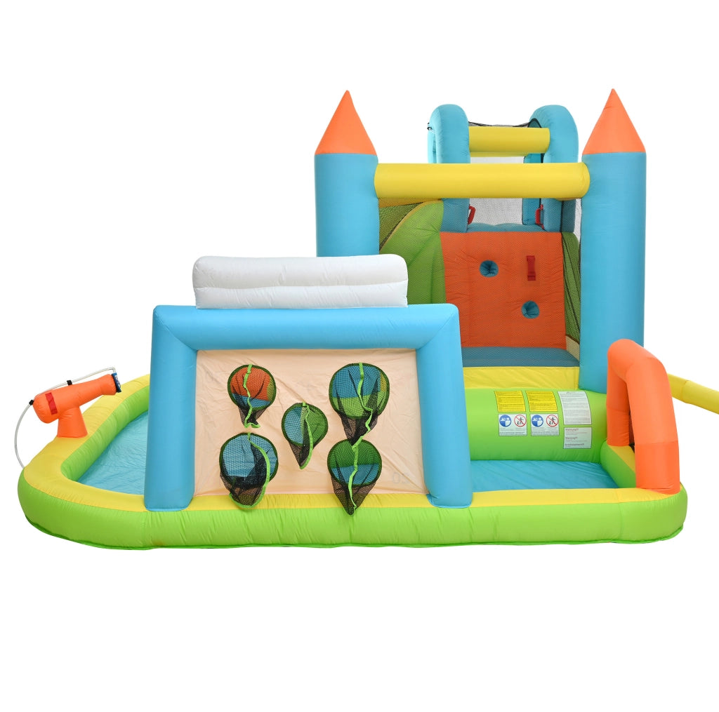 Parco acquatico gonfiabile per bambini 360 x 320 x 200 cm in tessuto Oxford multicolore