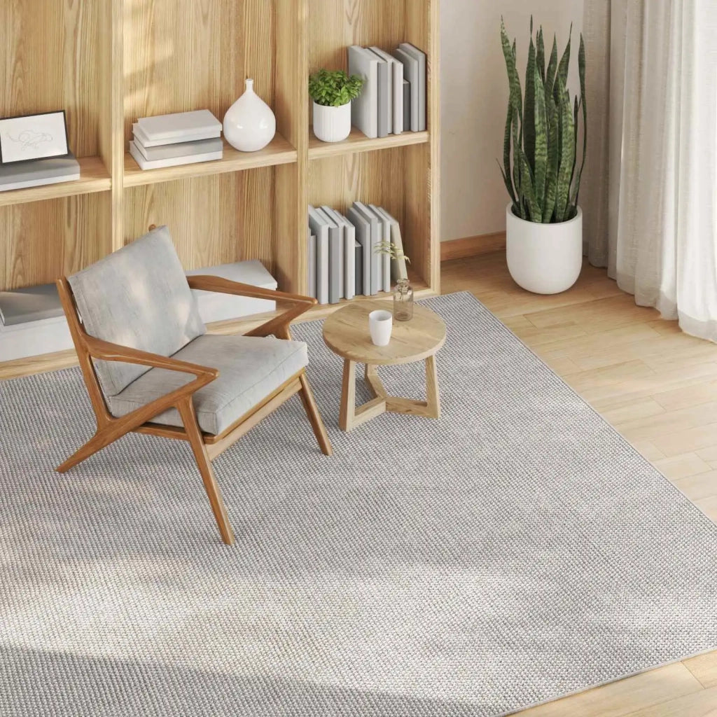 Tappeti per area Quadrato LUGO Crema 120 x 120 cm Poliestere