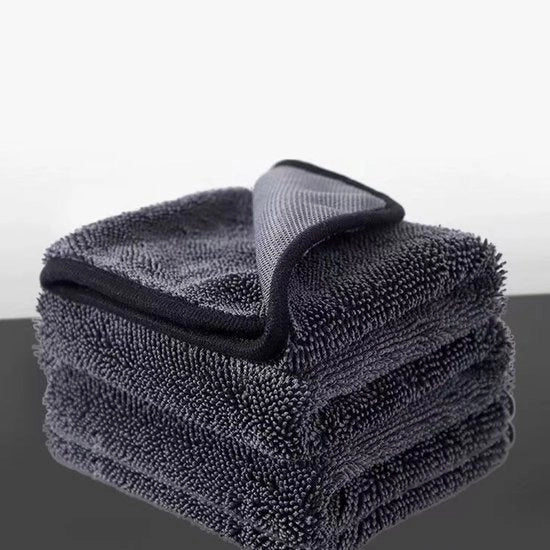 Pacchetto di 3 asciugamani per auto spessi, assorbenti, senza residuo, 40x40cm, asciugamento rapido, asciugamano per auto, asciugamano per doccia e vetro.