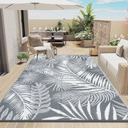 Tappeto esterno, resistente alle intemperie, grigio, 180 x 270 cm