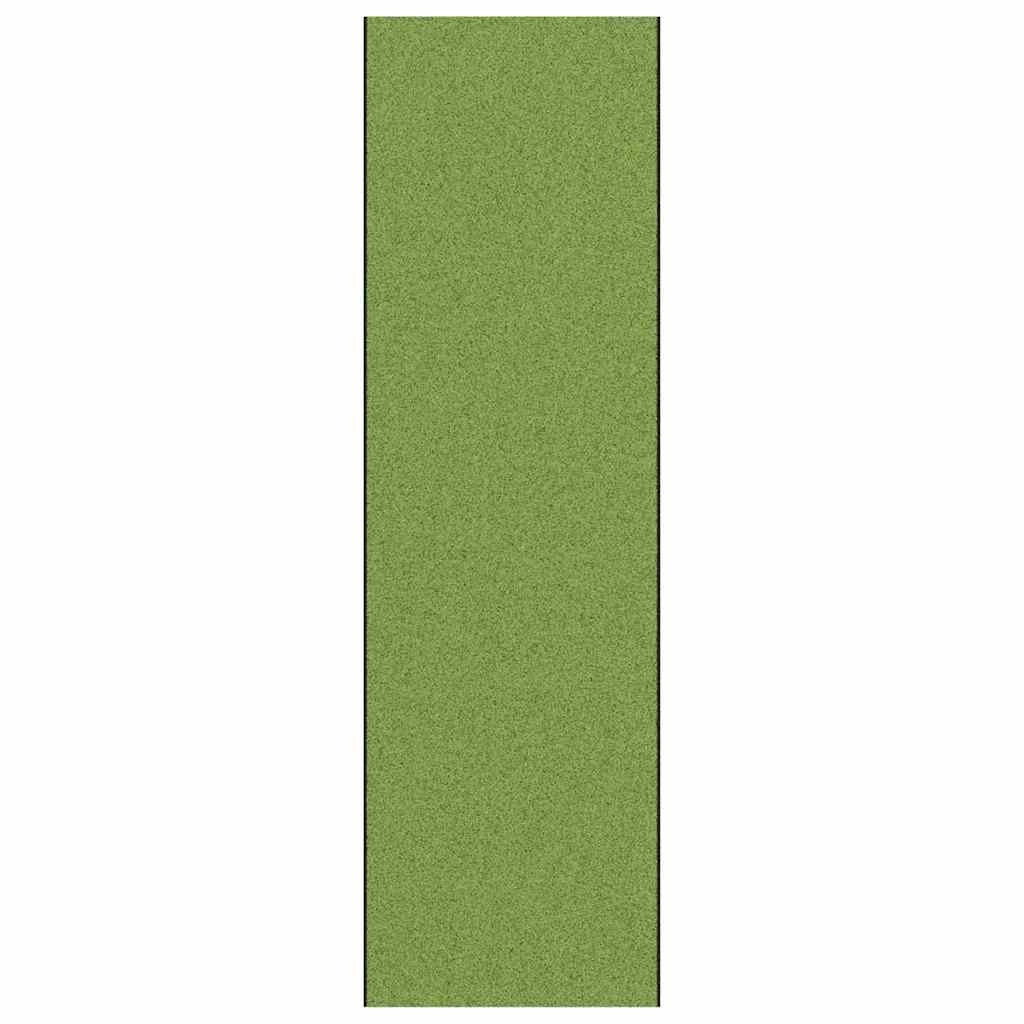 Zerbino d'ingresso moderno rettangolare 120 x 400 cm antiscivolo per interni/esterni in poliammide verde 02_0057934