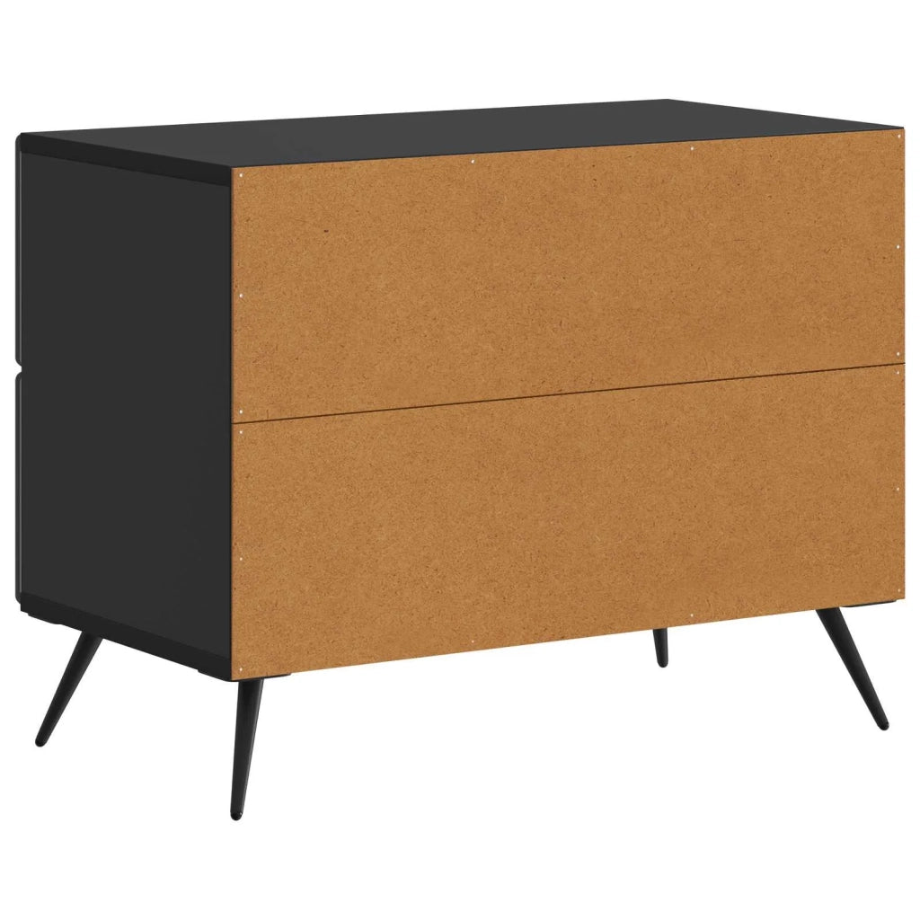 Armadio da Notte Nero 62 x 34,5 x 47,5 cm Legno ingegnerizzato 895466
