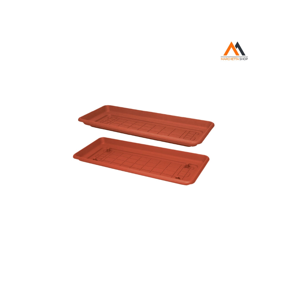 SOTTOVASO PER FIORIERA RETTANGOLARE 'MAXI' cm 60 x 30 - con