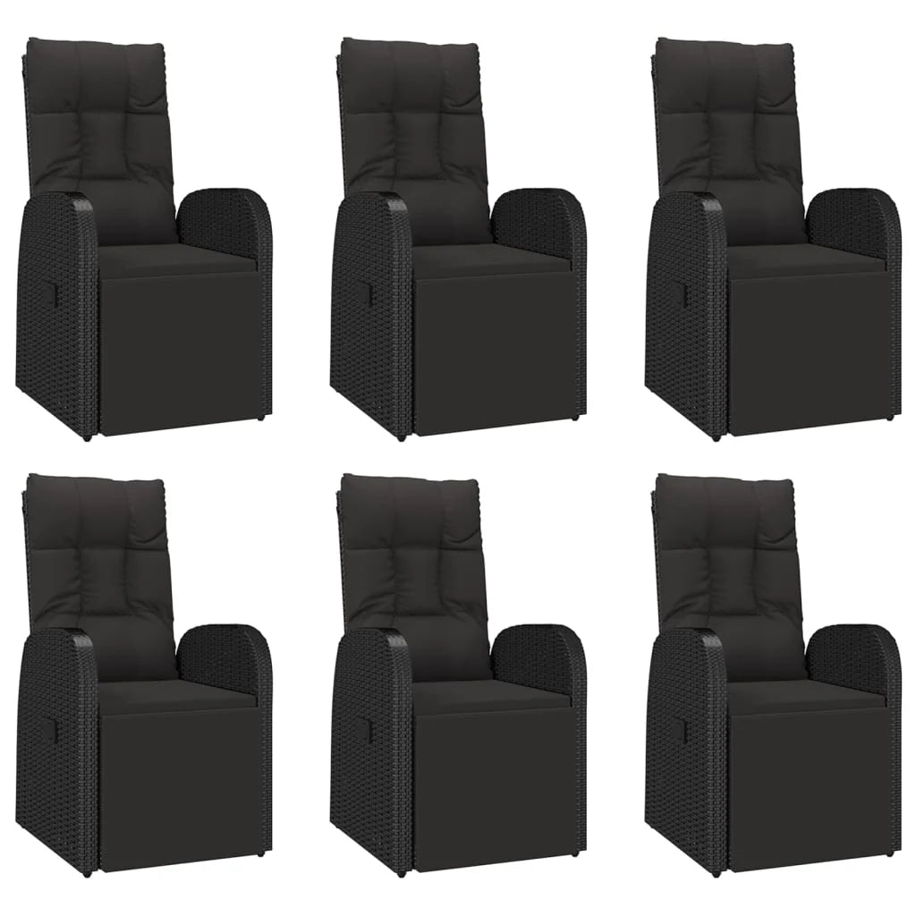 Set da pranzo da esterno 7 pezzi polyrattan nero e legno di acacia 02_0014372