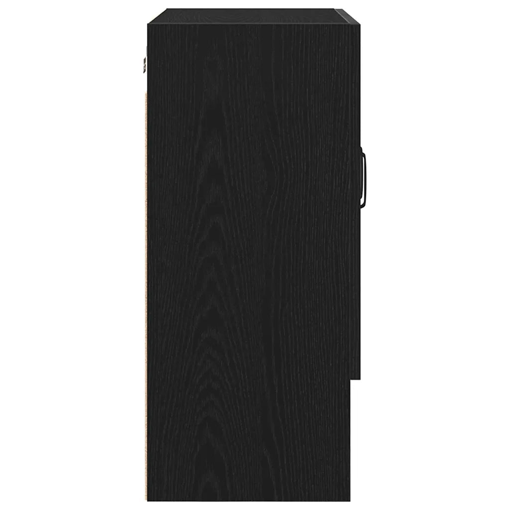 Armadietto a muro Rovere Nero 60 x 30 x 70 cm Legno multistrato 862798