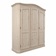 Armadio classico 3 porte legno massello abete grezzo 181x63x217 (2205) - Mobili 2G