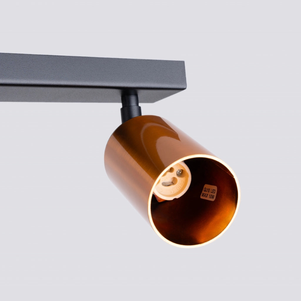 Lampada moderna a tubo in acciaio Winx Bittersweet Shimmer FI6/10 2x10W LED