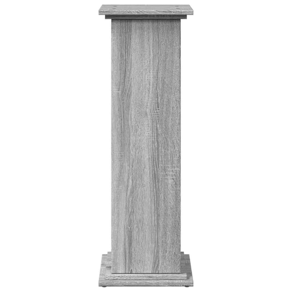 vidaXL Espositore con Portaoggetti Grigio Sonoma 31x30x90cm Truciolato
