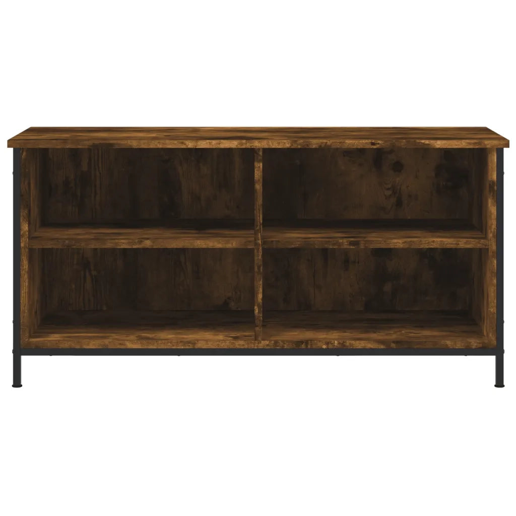 Mobile TV Rovere Fumo 100x40x50 cm in Legno Multistrato 832775