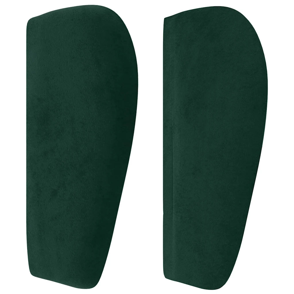 Testiera ad Orecchio Verde Scuro 83x23x78/88 cm in Velluto