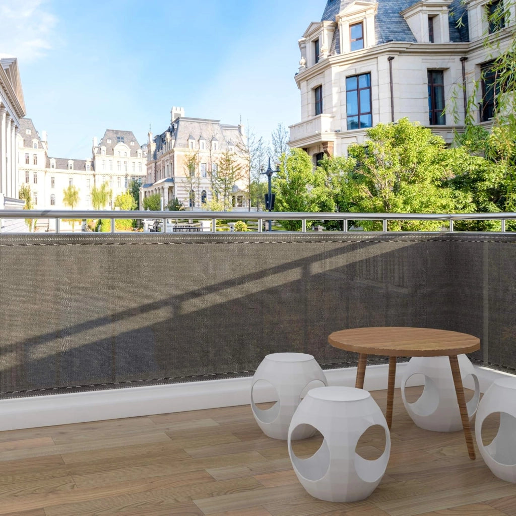 Recinzione Copertura per Balcone Frangivista e Rete Ombreggiante Frangivento per Giardino Esterno in HDPE 1,8x20m Antracite