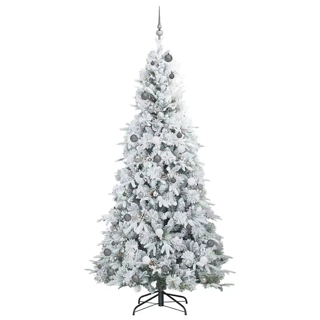 Albero di Natale Artificiale con Rami Pieghevoli Bianco 240 cm 3397509