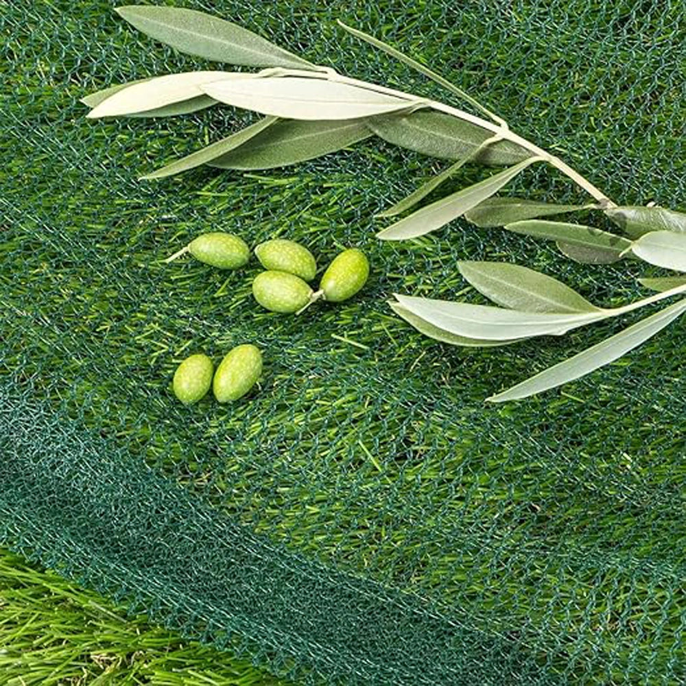 RETE OLIVE TESSUTO ANTISPINA 10X10m VERDE LATI RINFORZATI OCCHIELLI C/APERTURA