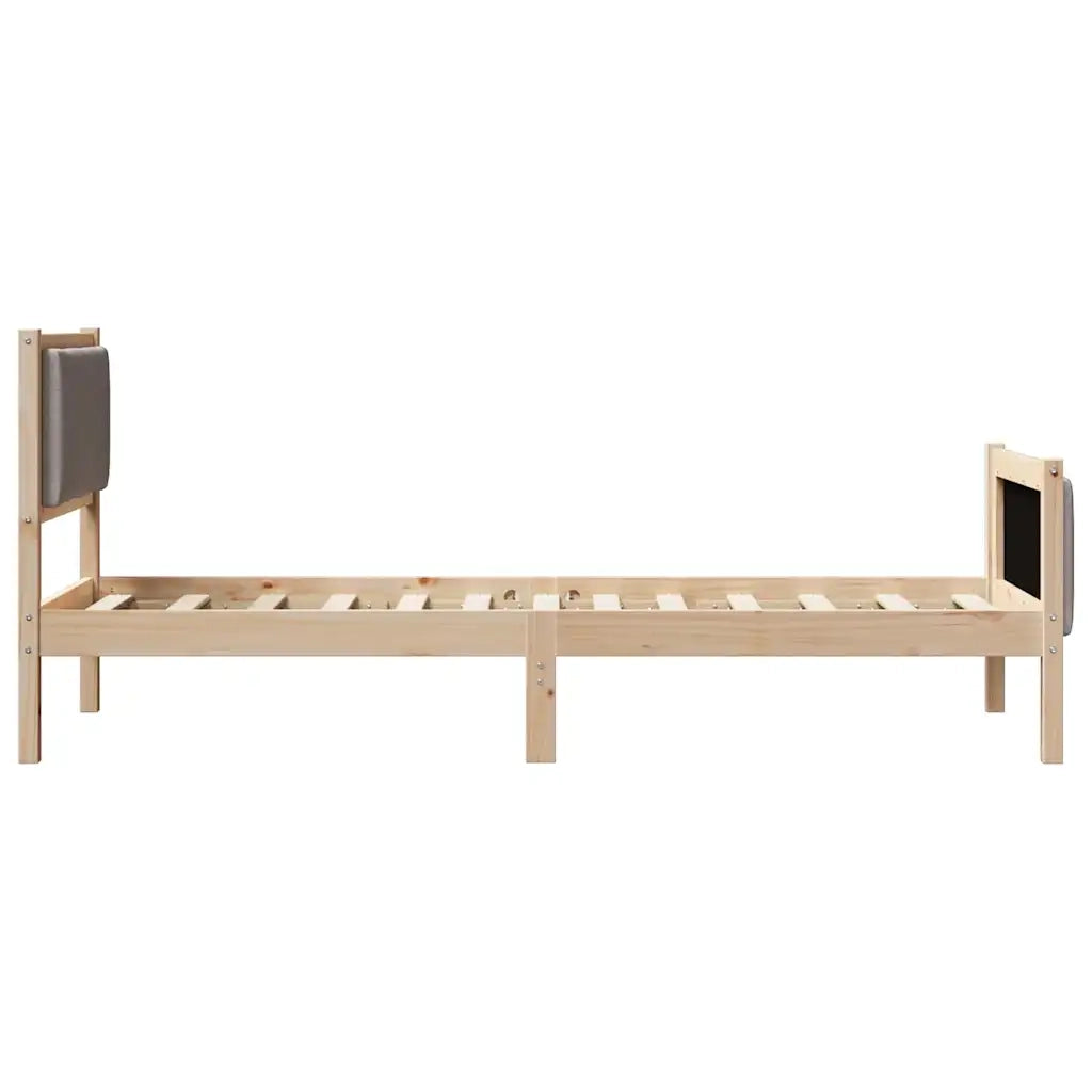 Struttura del letto con testiera Talpa 75 x 190 cm Tessuto 878372