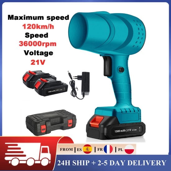 Apparecchio per compressione elettrico - 120 km/h - Senza fili - 36000 giri al minuto - Batteria 21V