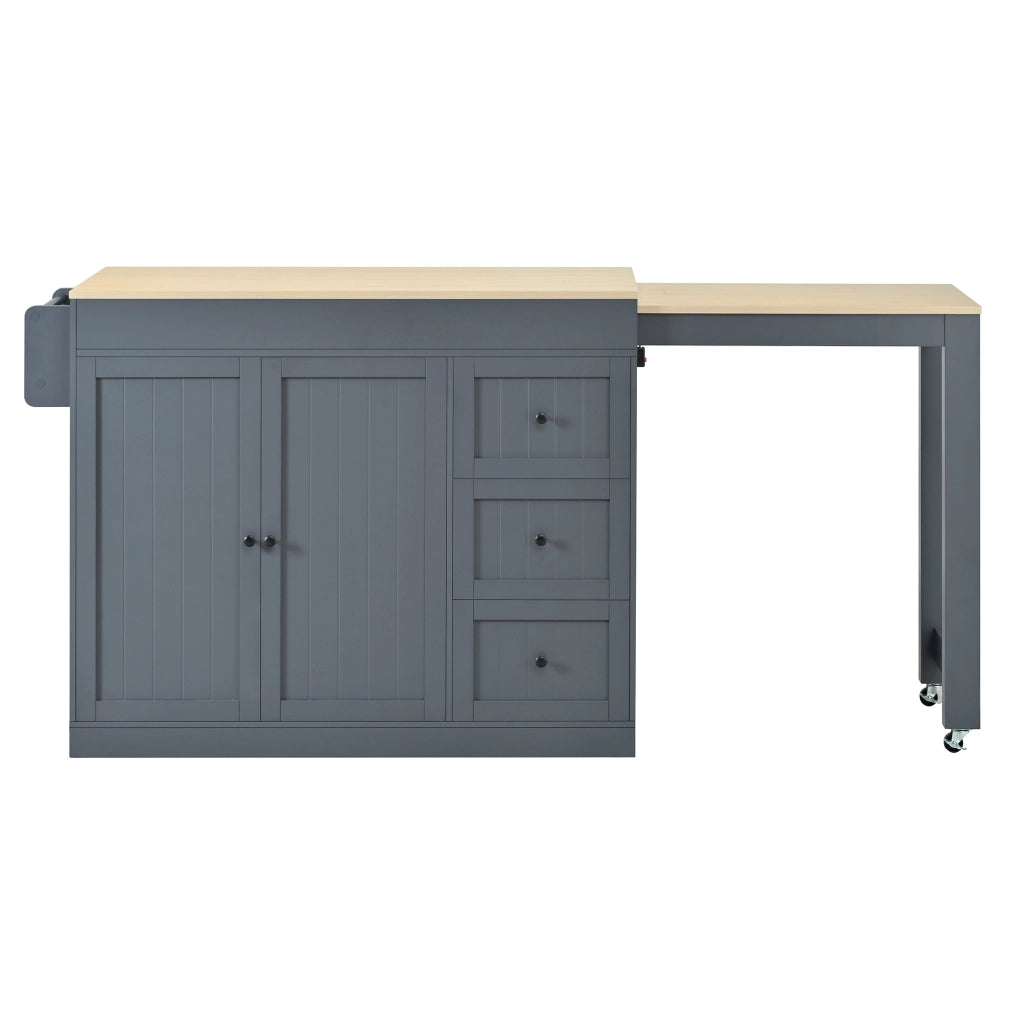 Isola da Cucina su Ruote con Cassetti e Portaspezie ¨C MINIMAL ¨C Grigio
