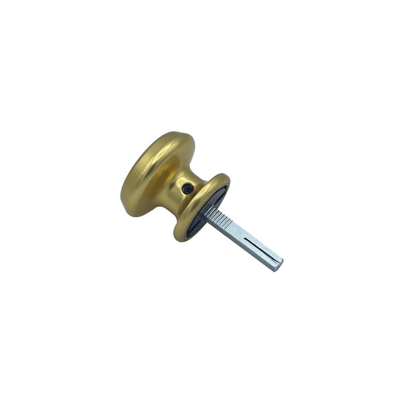 Maniglia su rosetta tonda SAGUATTI  221/60BQ in alluminio oro lucido